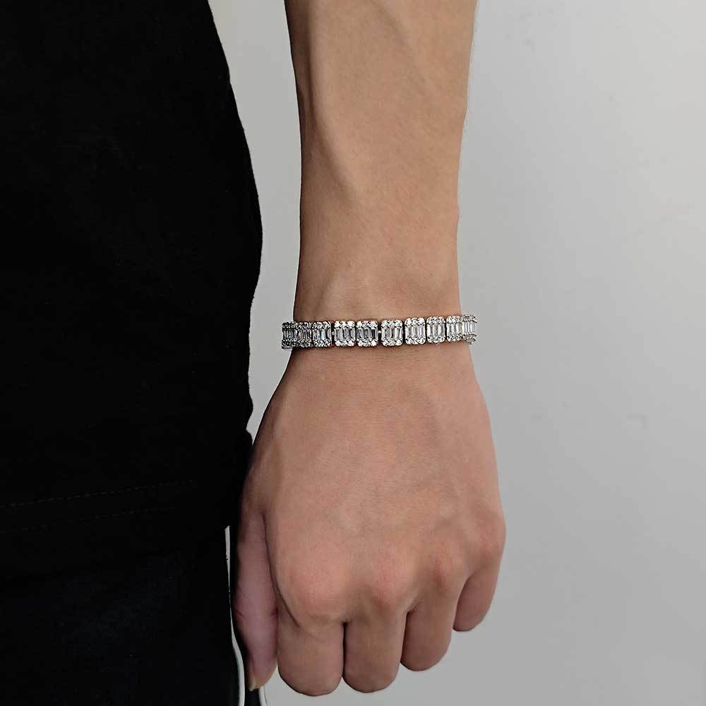 Sugar Rock Zircon Chain Bracelet