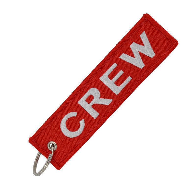 Crew Embroidered Keychain