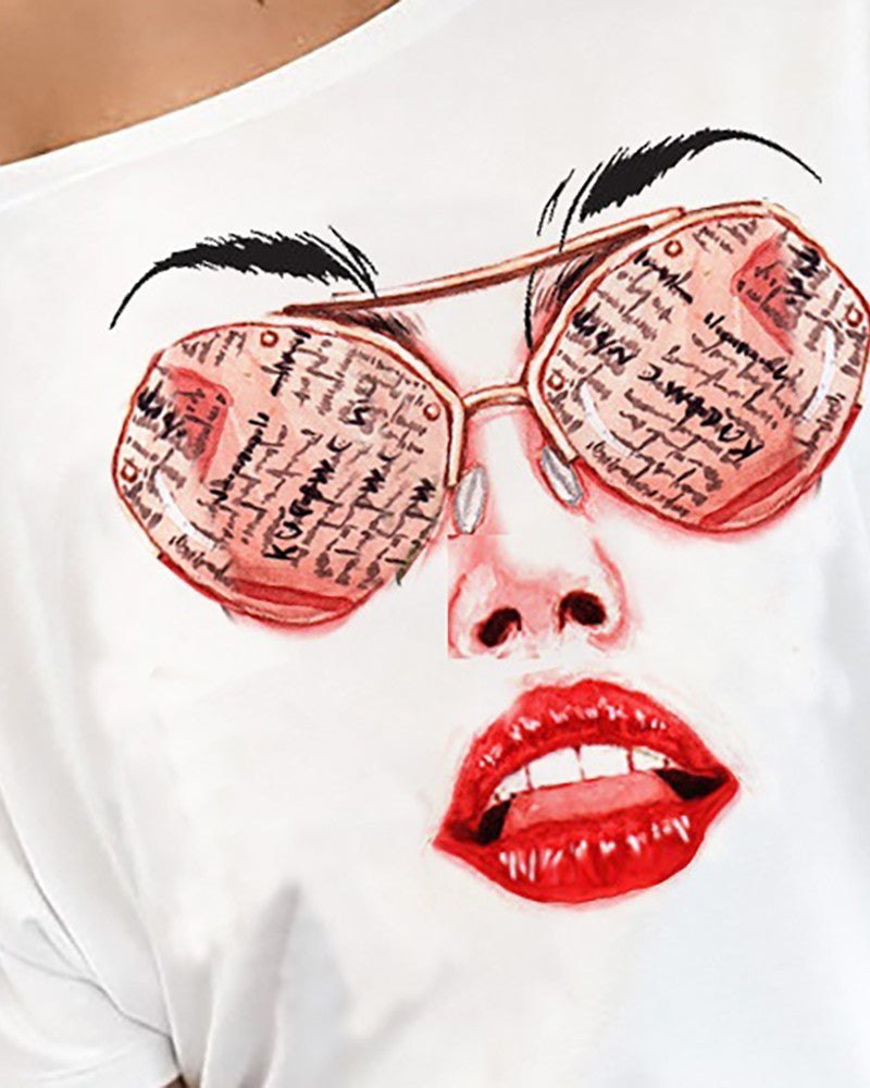 Cool sunglasses print T-shirt