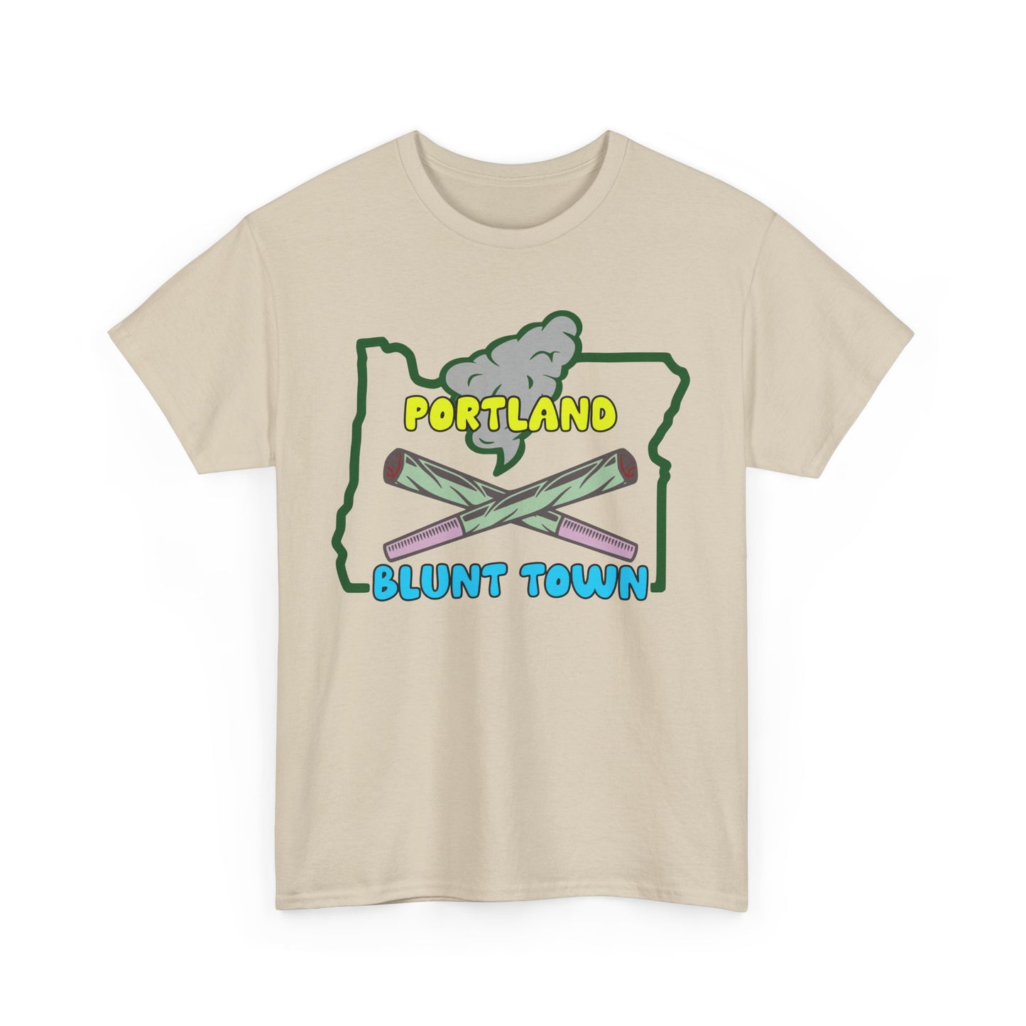 Portland Oregon, Blunt Town. Heavy Cotton T-Shirt