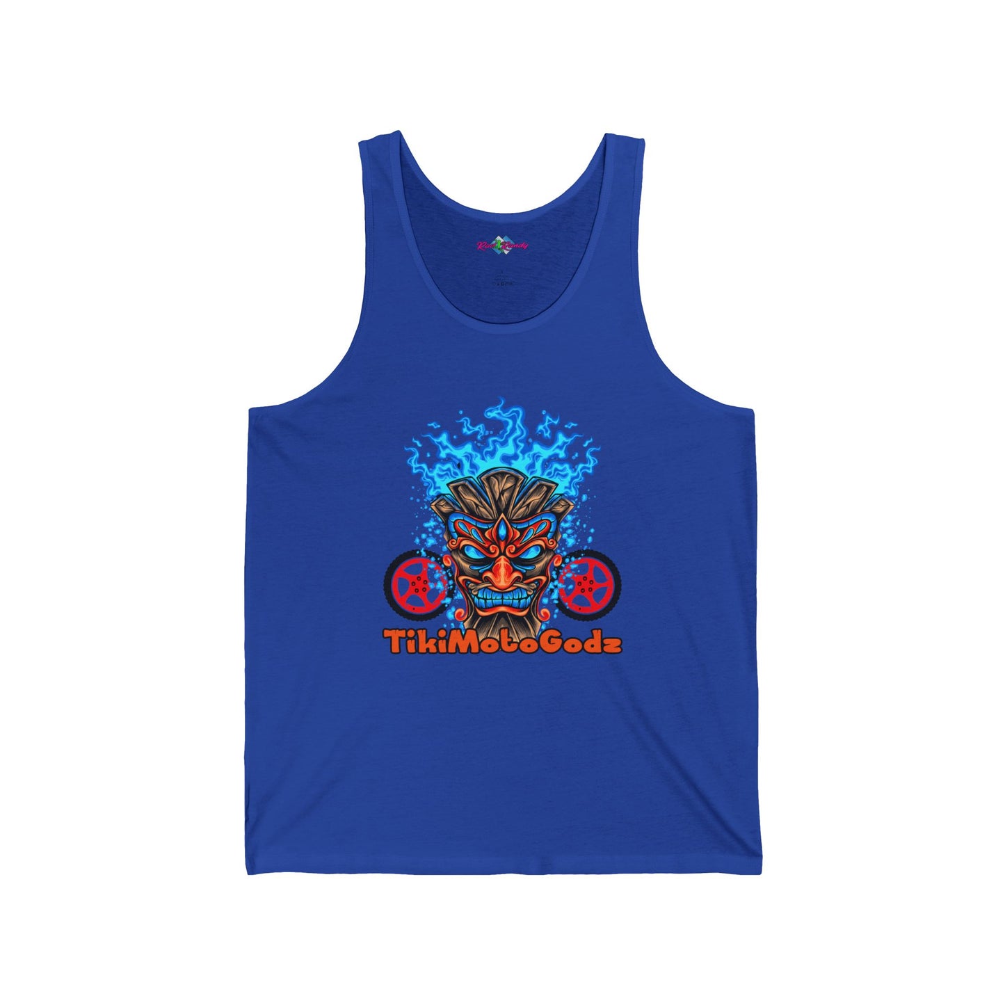 Tiki Moto Godz. Unisex Jersey Tank