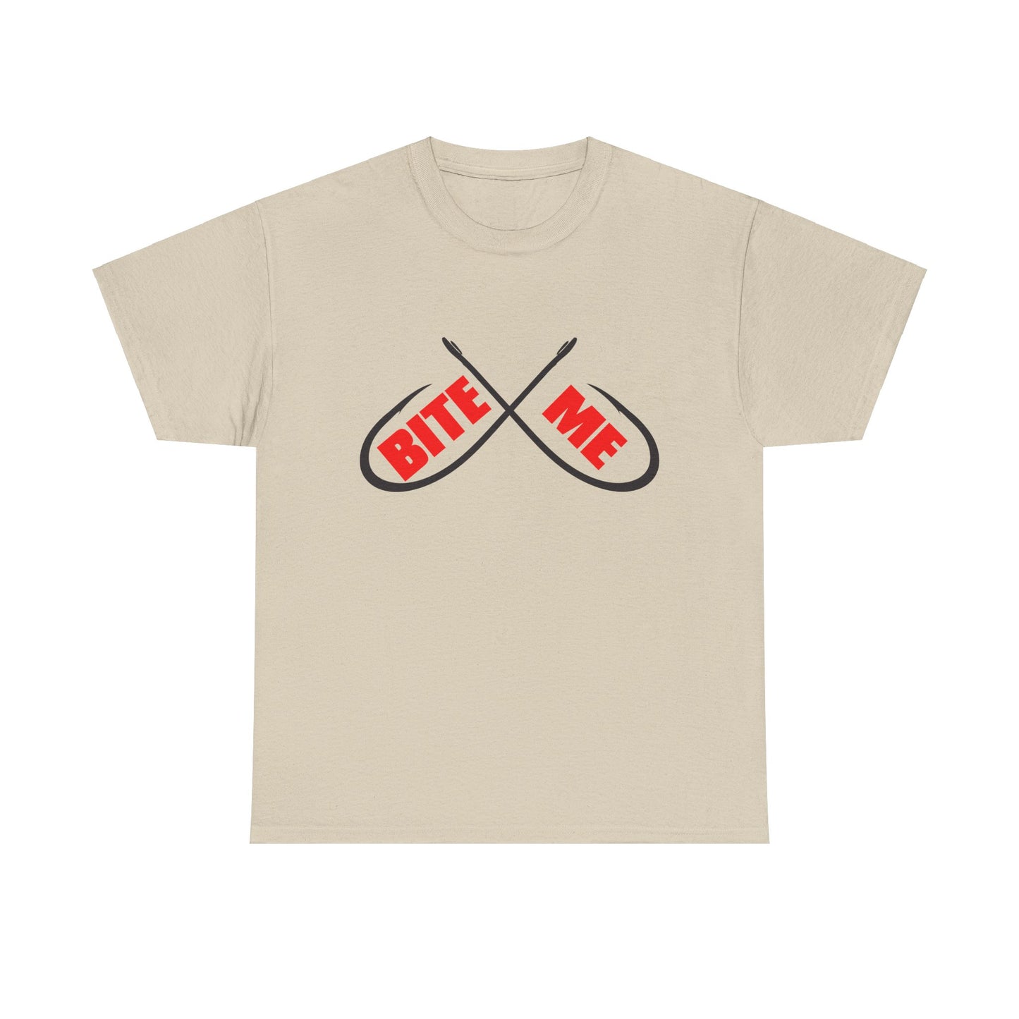 Bite me Fish hooks. Heavy Cotton T-Shirt