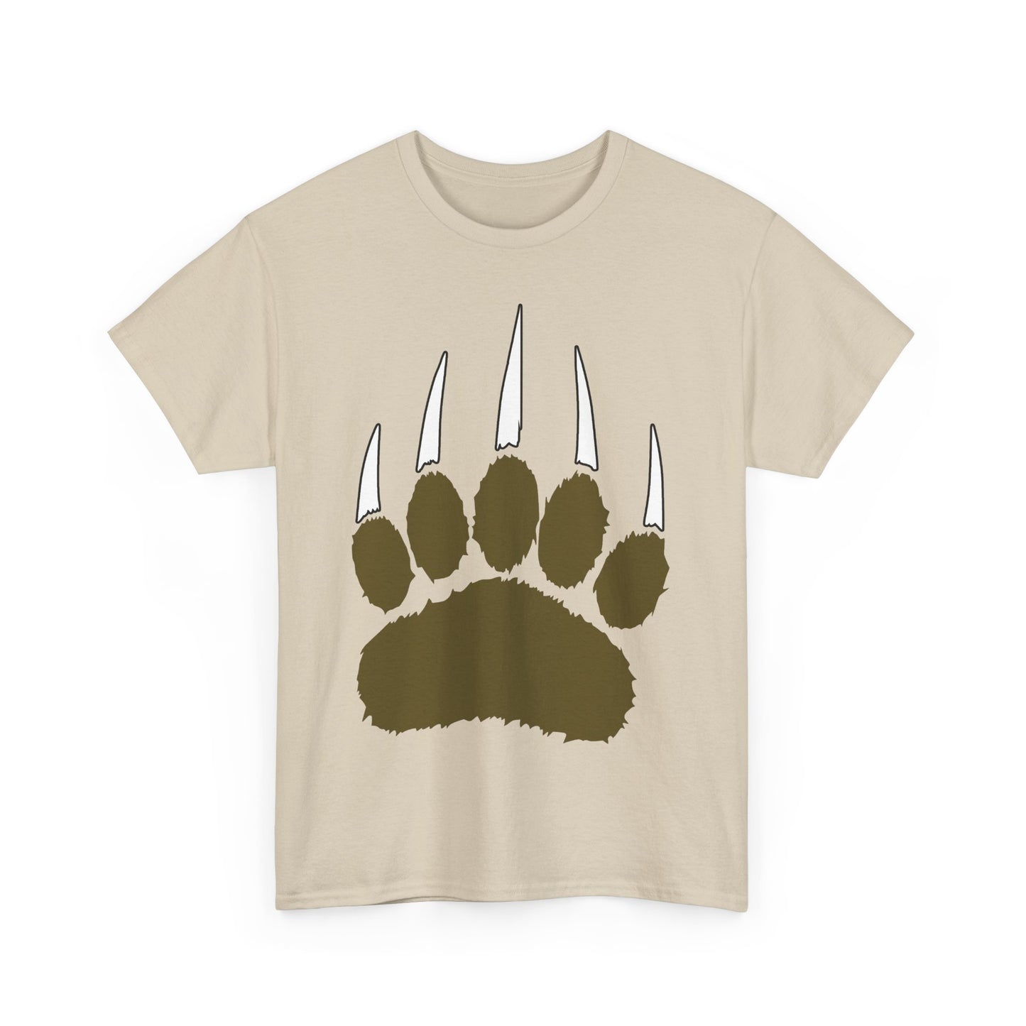 Bear Paw. Heavy Cotton T-Shirt