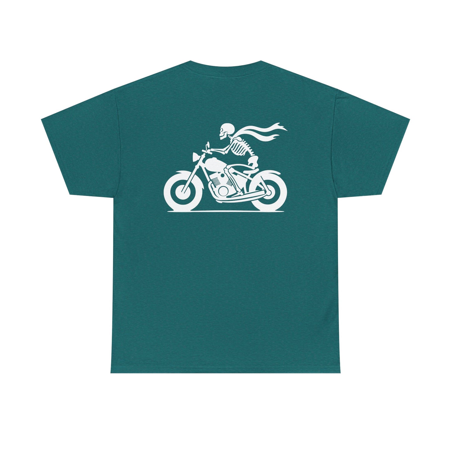 Skeleton Rider, Rad Moto Bunny, Heavy Cotton T-Shirt