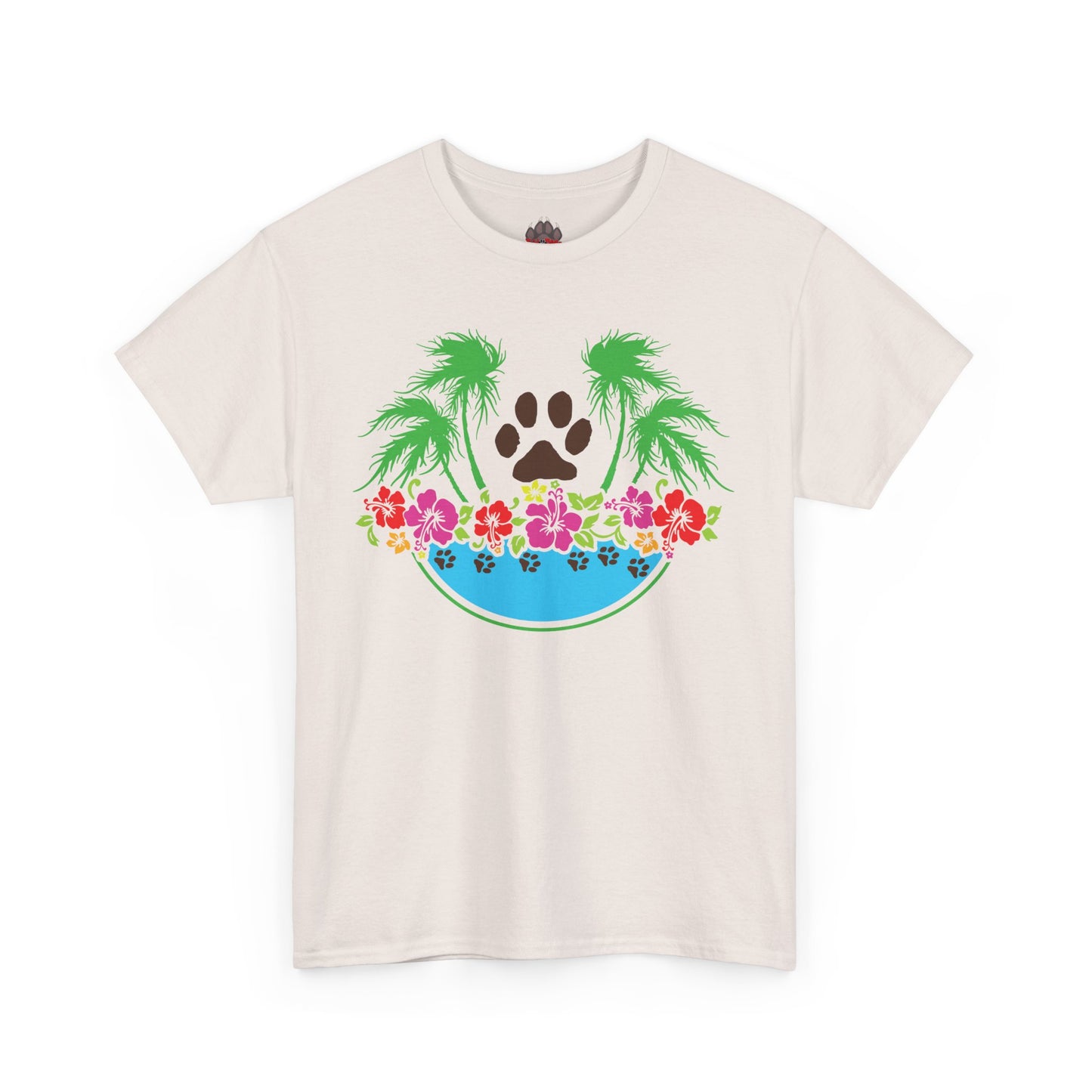 Tropical Paws. Heavy Cotton T-Shirt