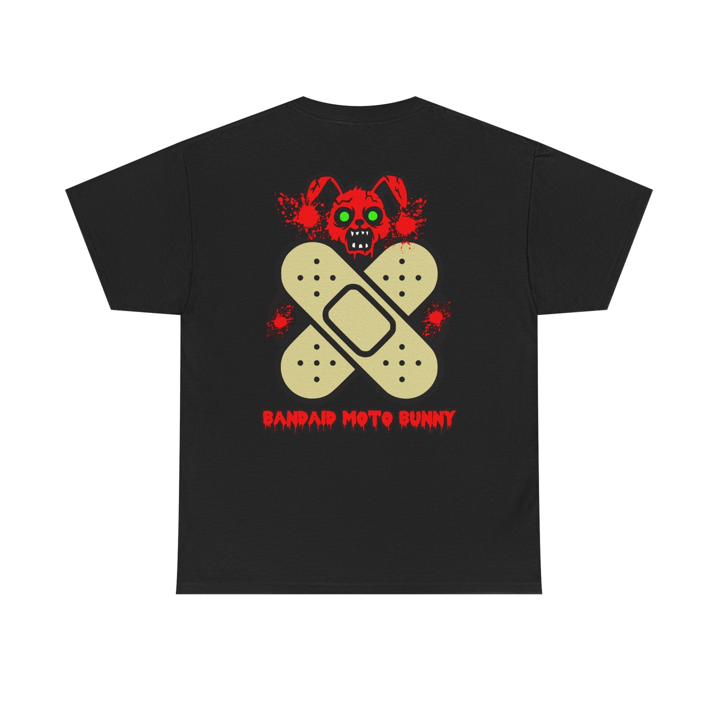Bandaid Moto Bunny, Rad Moto Bunny, Heavy Cotton T-Shirt