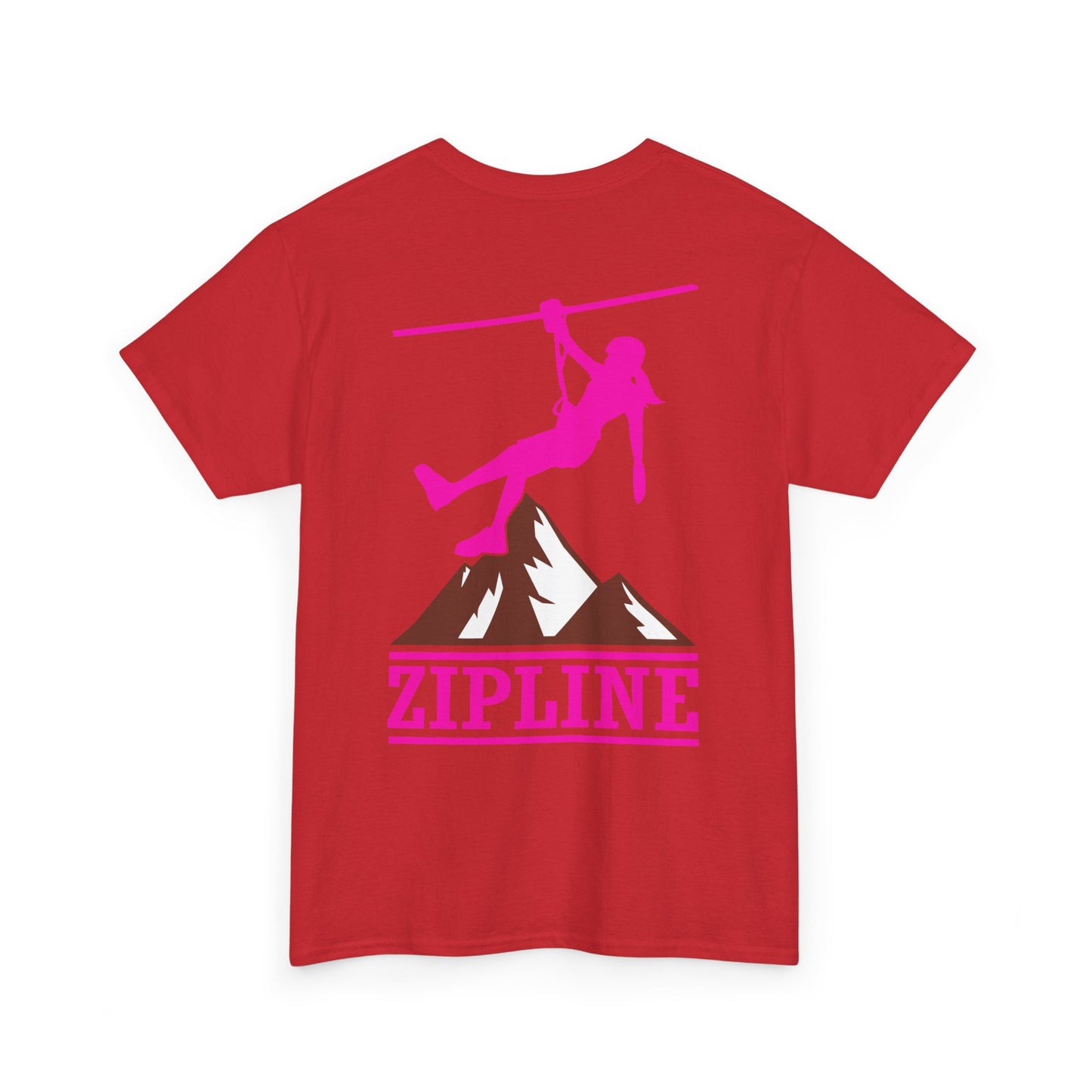 Zipline Girl. Heavy Cotton T-Shirt