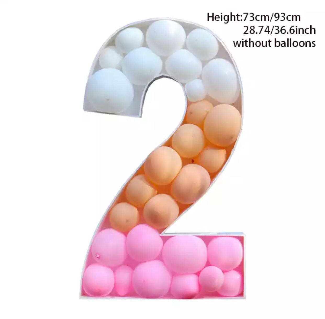 Giant Balloon Number Filling Box
