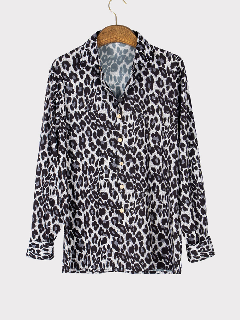 Leopard Print Long Sleeve Shirt