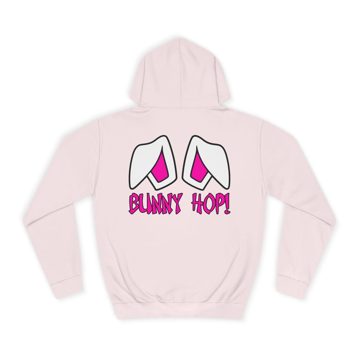 Bunny Hop!, Rad Moto Bunny, Unisex Hoodie - Biker Style Sweatshirt for Motorcycle Enthusiasts