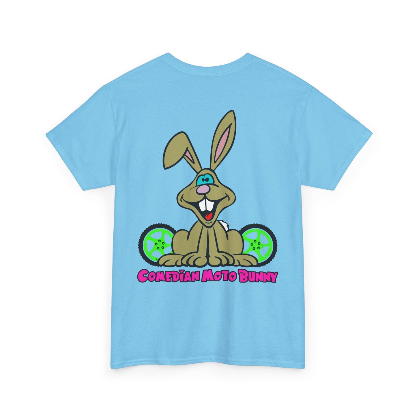 Comedian Moto Bunny, Rad Moto Bunny, Heavy Cotton T-Shirt
