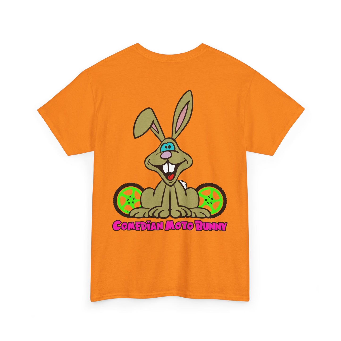 Comedian Moto Bunny, Rad Moto Bunny, Heavy Cotton T-Shirt