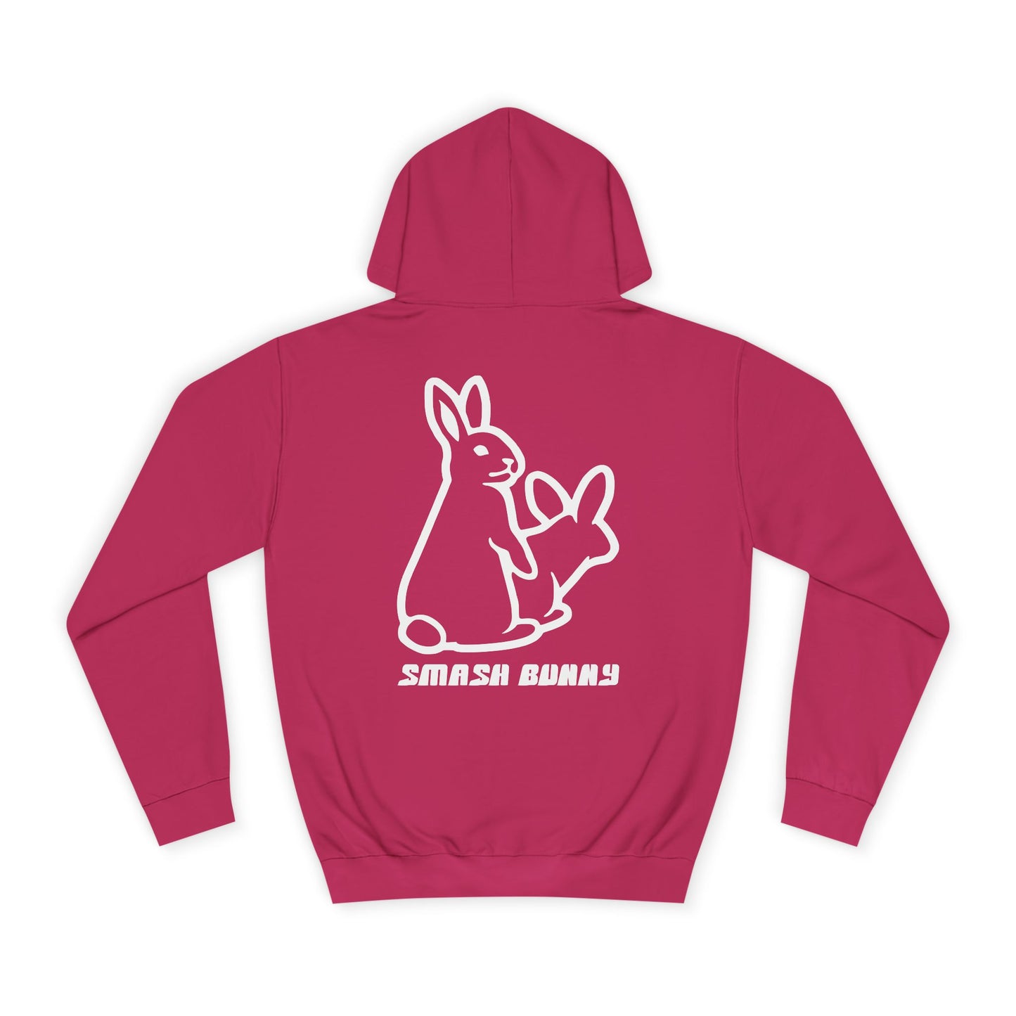 Smash Bunny, Rad Moto Bunny, Unisex Hoodie - Biker Style Sweatshirt for Motorcycle Enthusiasts