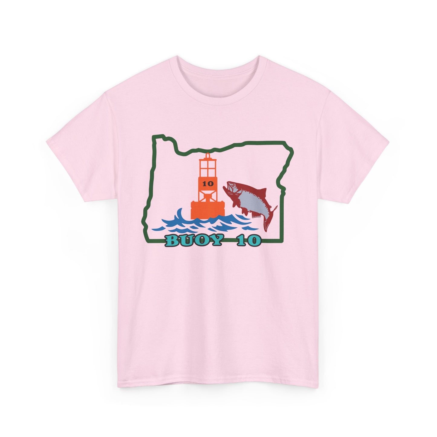 Buoy 10, Oregon. Heavy Cotton T-Shirt