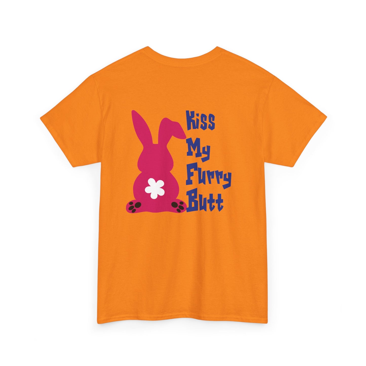 Kiss my furry Butt, Rad Moto Bunny, Heavy Cotton T-Shirt