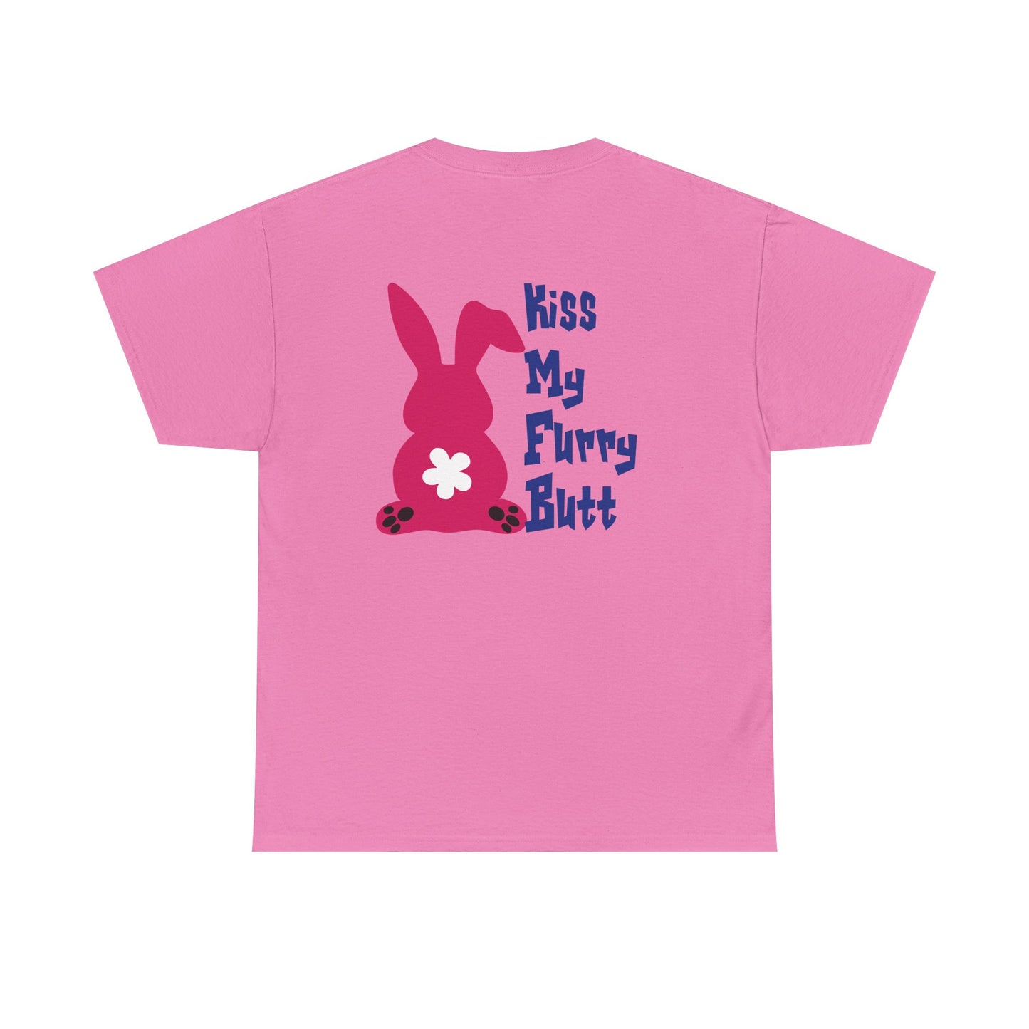 Kiss my furry Butt, Rad Moto Bunny, Heavy Cotton T-Shirt