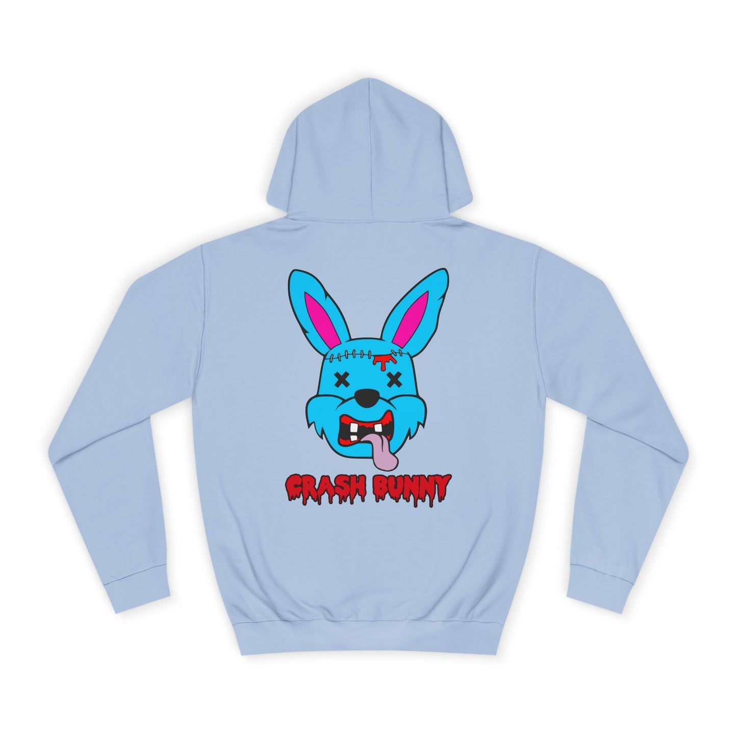 Crash Bunny, Rad Moto Bunny, Unisex Hoodie - Biker Style Sweatshirt for Motorcycle Enthusiasts