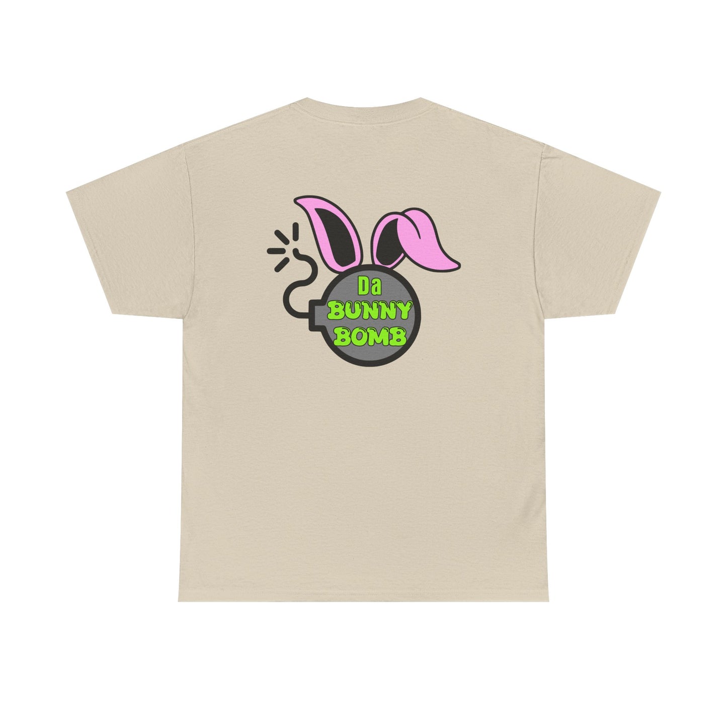 Da Bunny Bomb, Rad Moto Bunny, Heavy Cotton T-Shirt