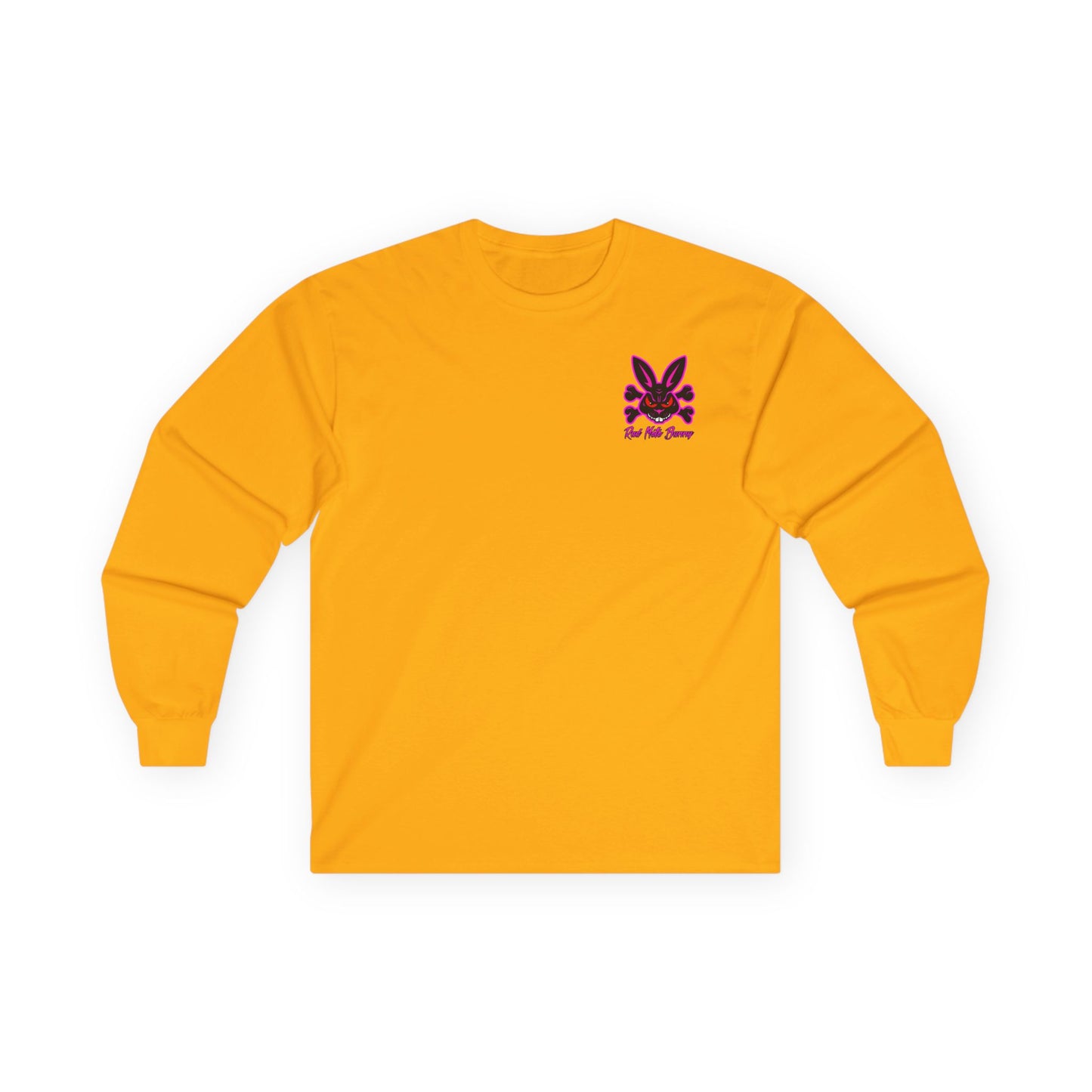 Crash Bunny, Rad Moto Bunny, Unisex Long Sleeve Tee - Bold Graphic T-Shirt for Motorcycle Enthusiasts