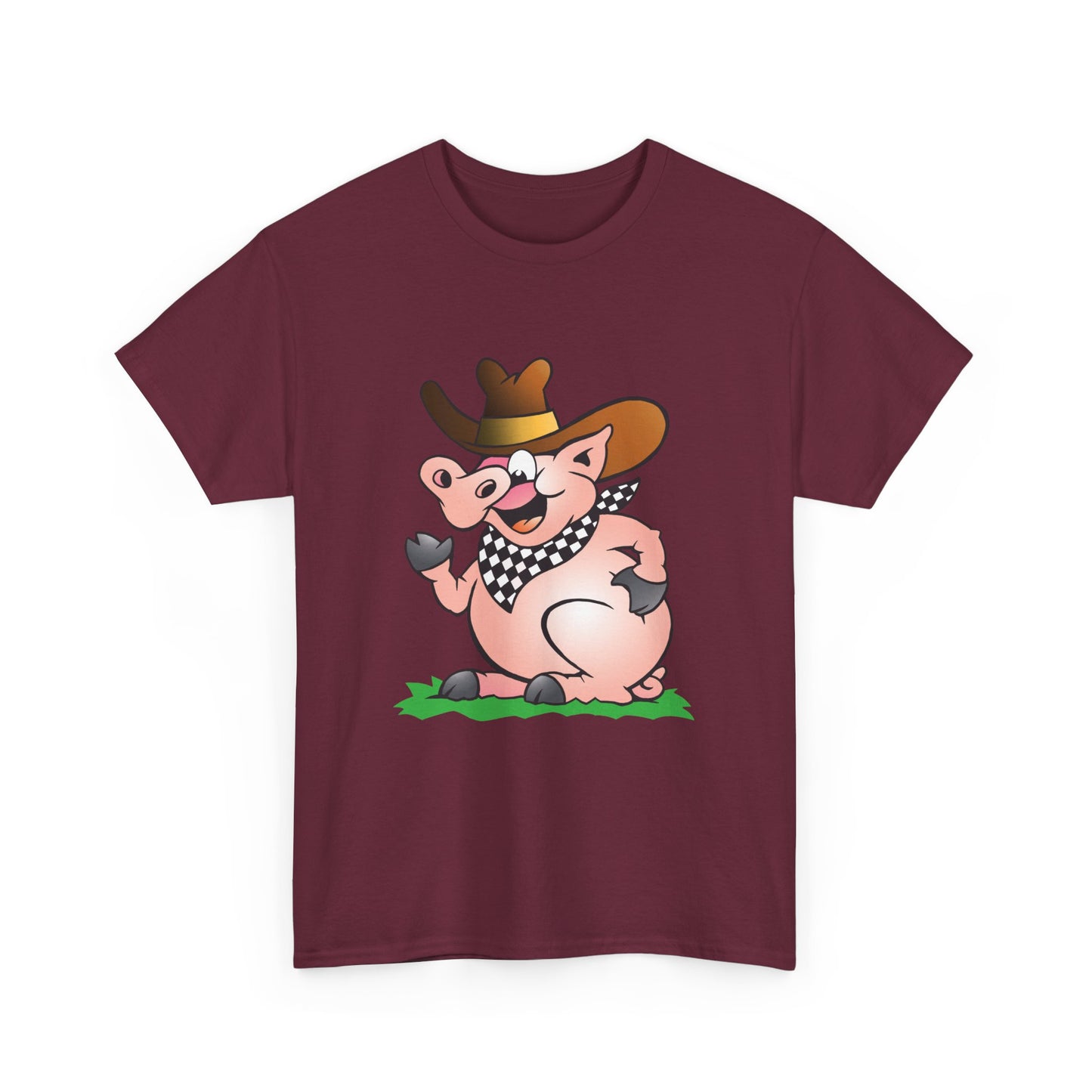 BBQ Pig. Heavy Cotton T-Shirt
