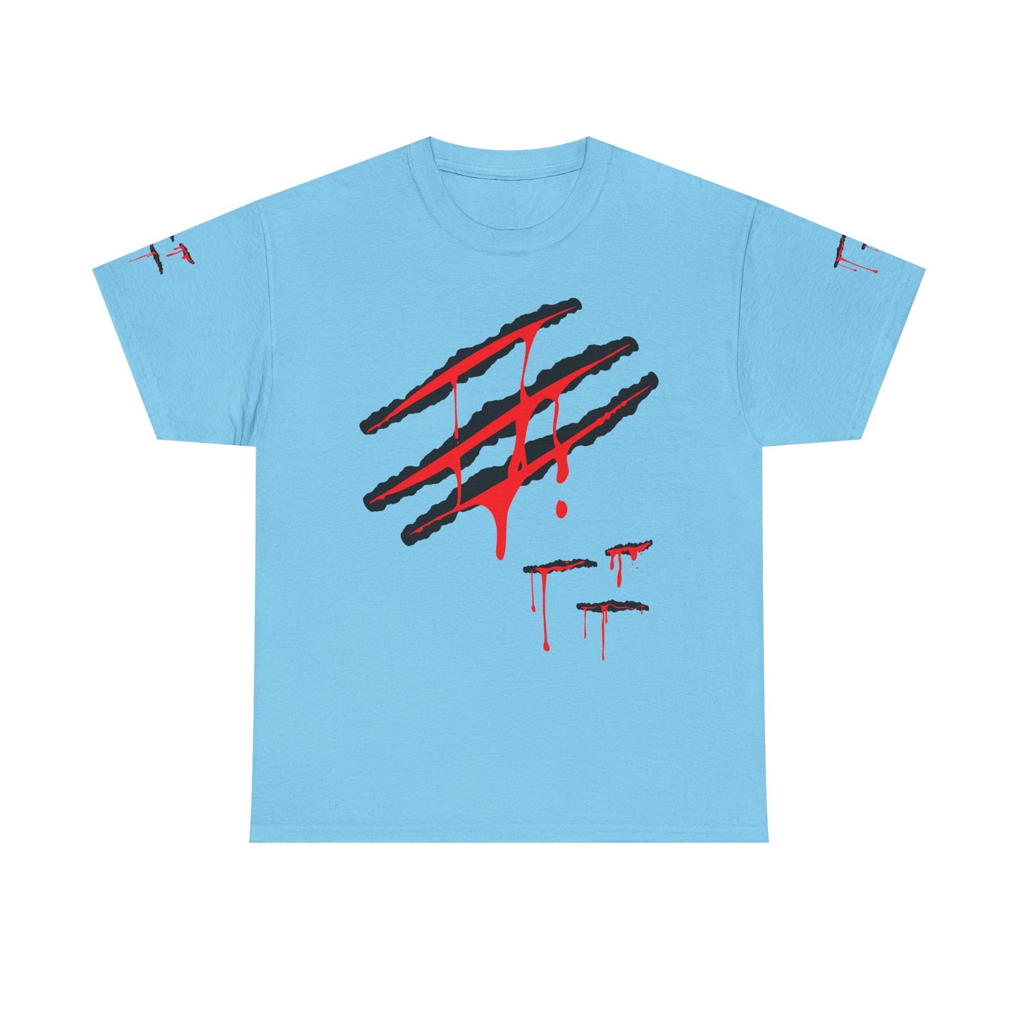 Bloody Scratches. Heavy Cotton T-Shirt