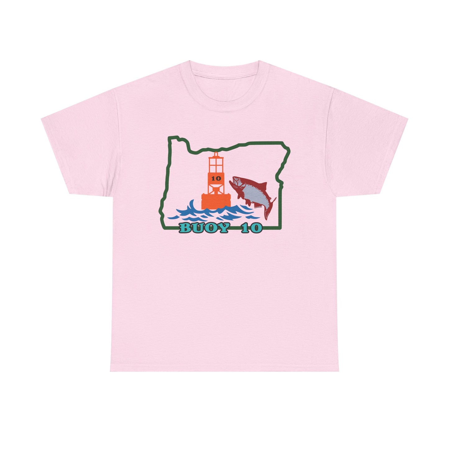 Buoy 10, Oregon. Heavy Cotton T-Shirt