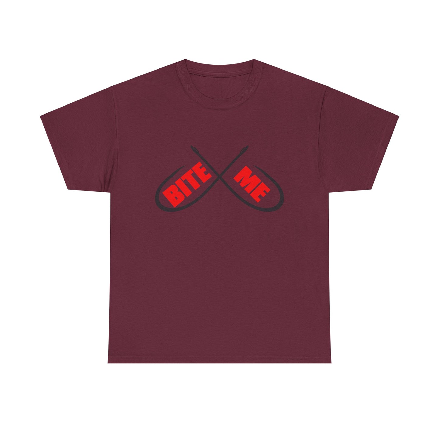 Bite me Fish hooks. Heavy Cotton T-Shirt