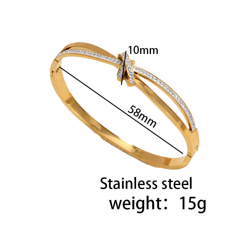 Titanium Steel Knotted Bracelet