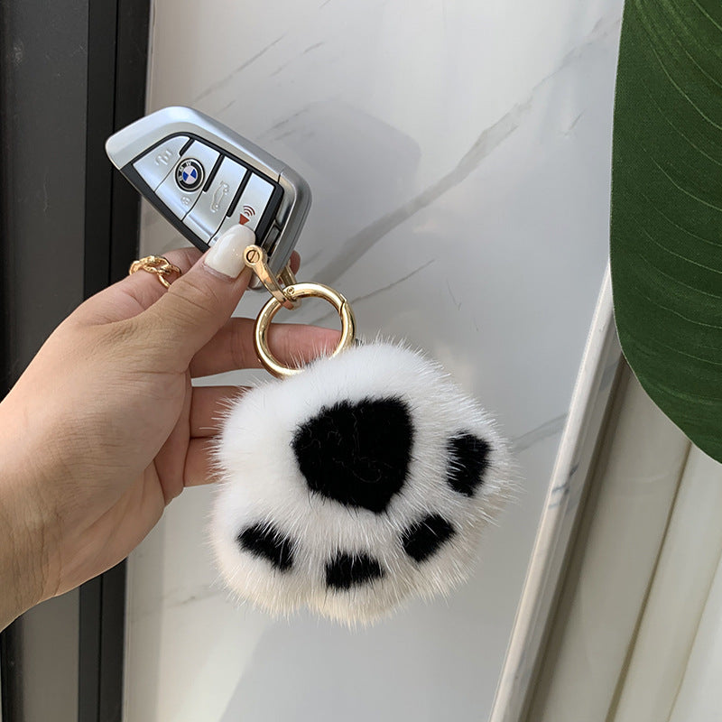 Furry Paw Keychain