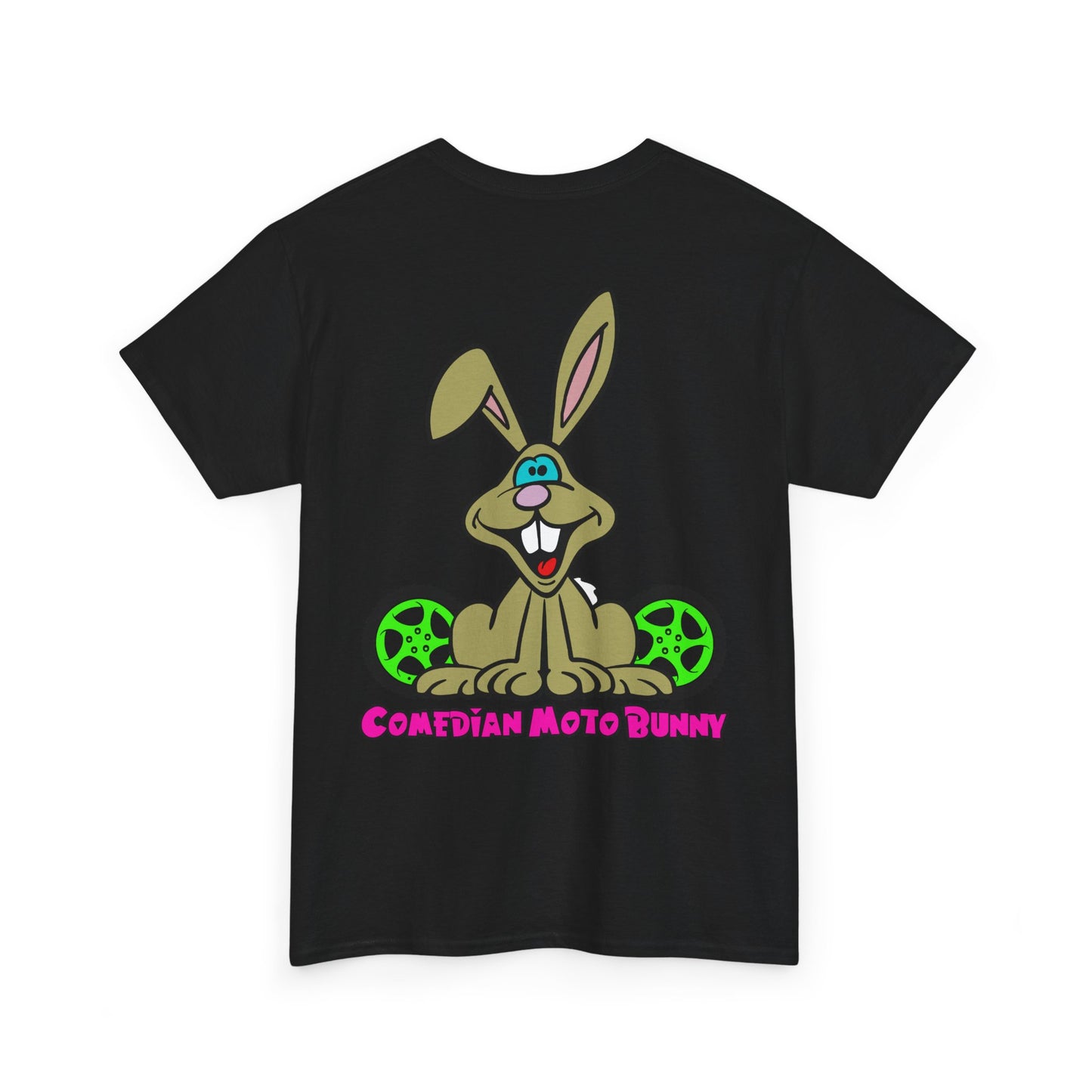 Comedian Moto Bunny, Rad Moto Bunny, Heavy Cotton T-Shirt