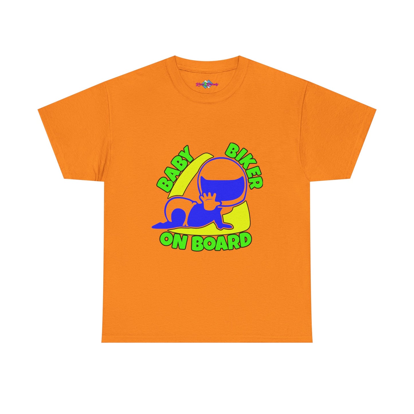 Baby Biker on Board. Boy. Heavy Cotton T-Shirt