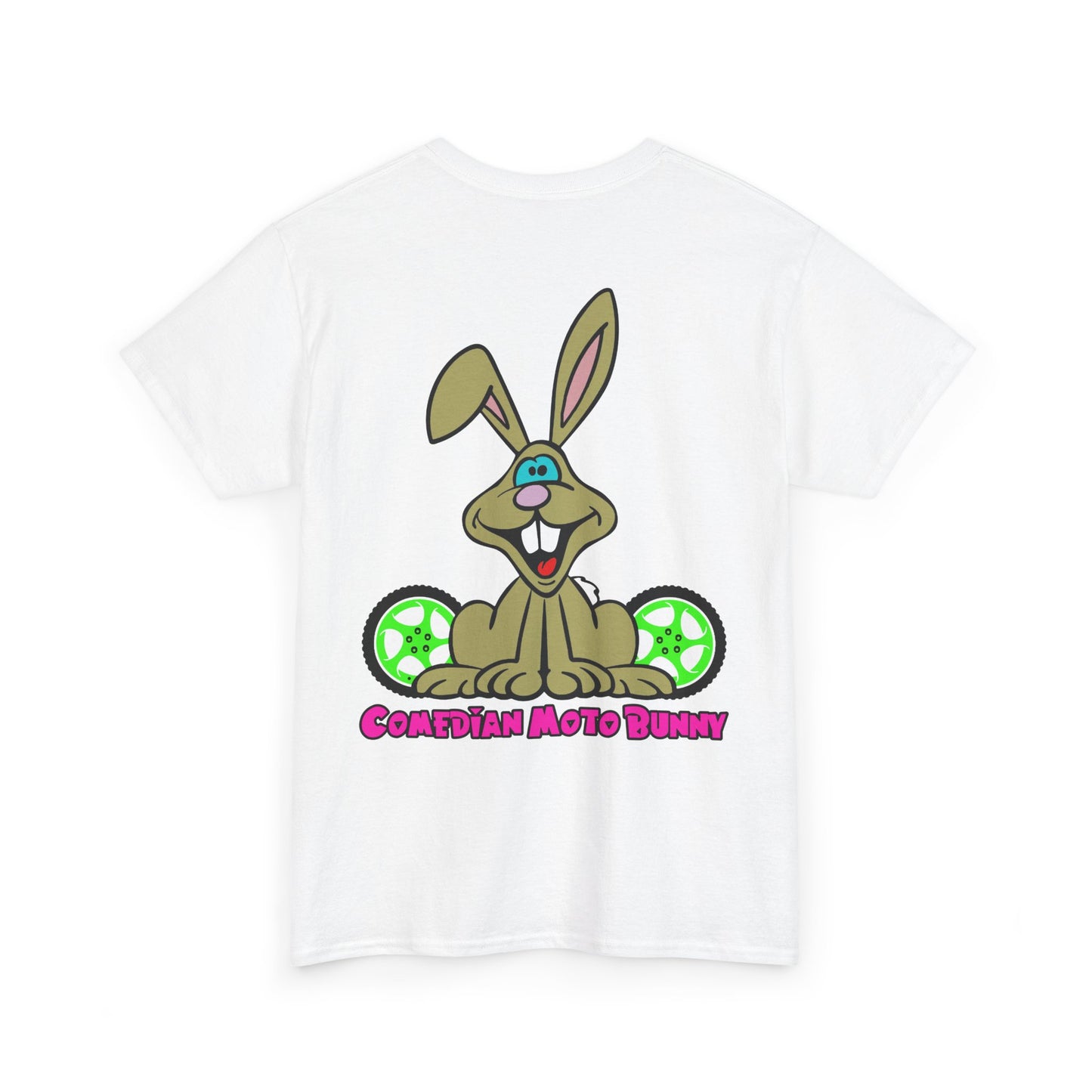 Comedian Moto Bunny, Rad Moto Bunny, Heavy Cotton T-Shirt