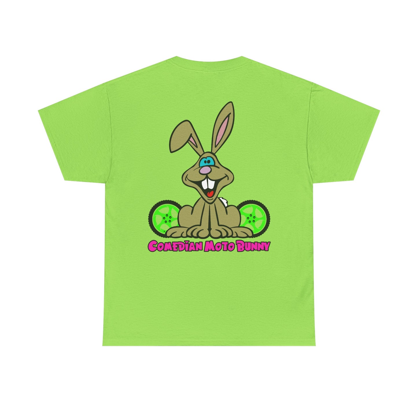 Comedian Moto Bunny, Rad Moto Bunny, Heavy Cotton T-Shirt