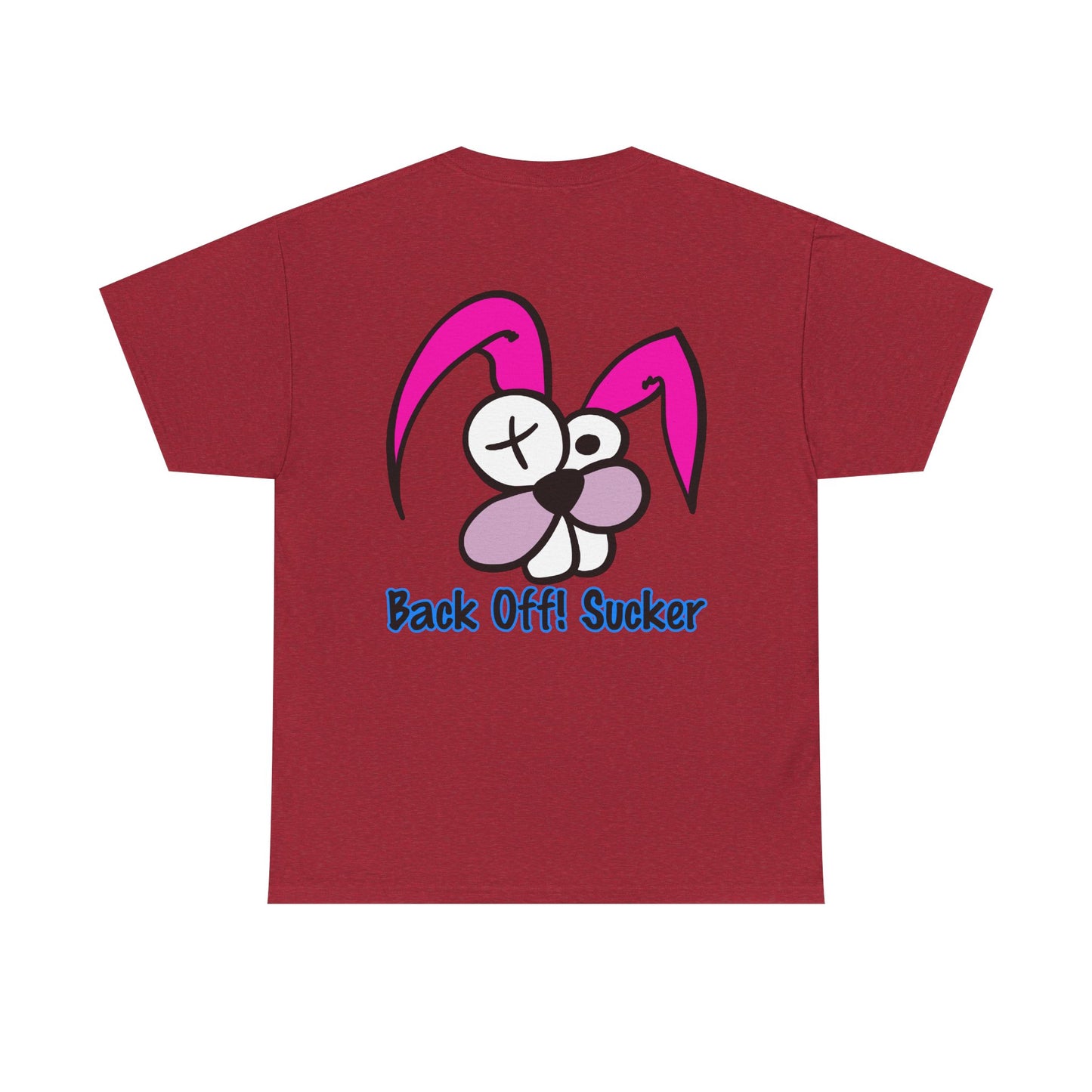 Back Off Sucker Bunny, Rad Moto Bunny, Heavy Cotton T-Shirt