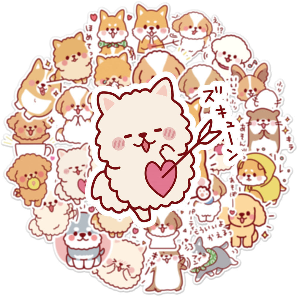 50 Cute Dog Graffiti Stickers
