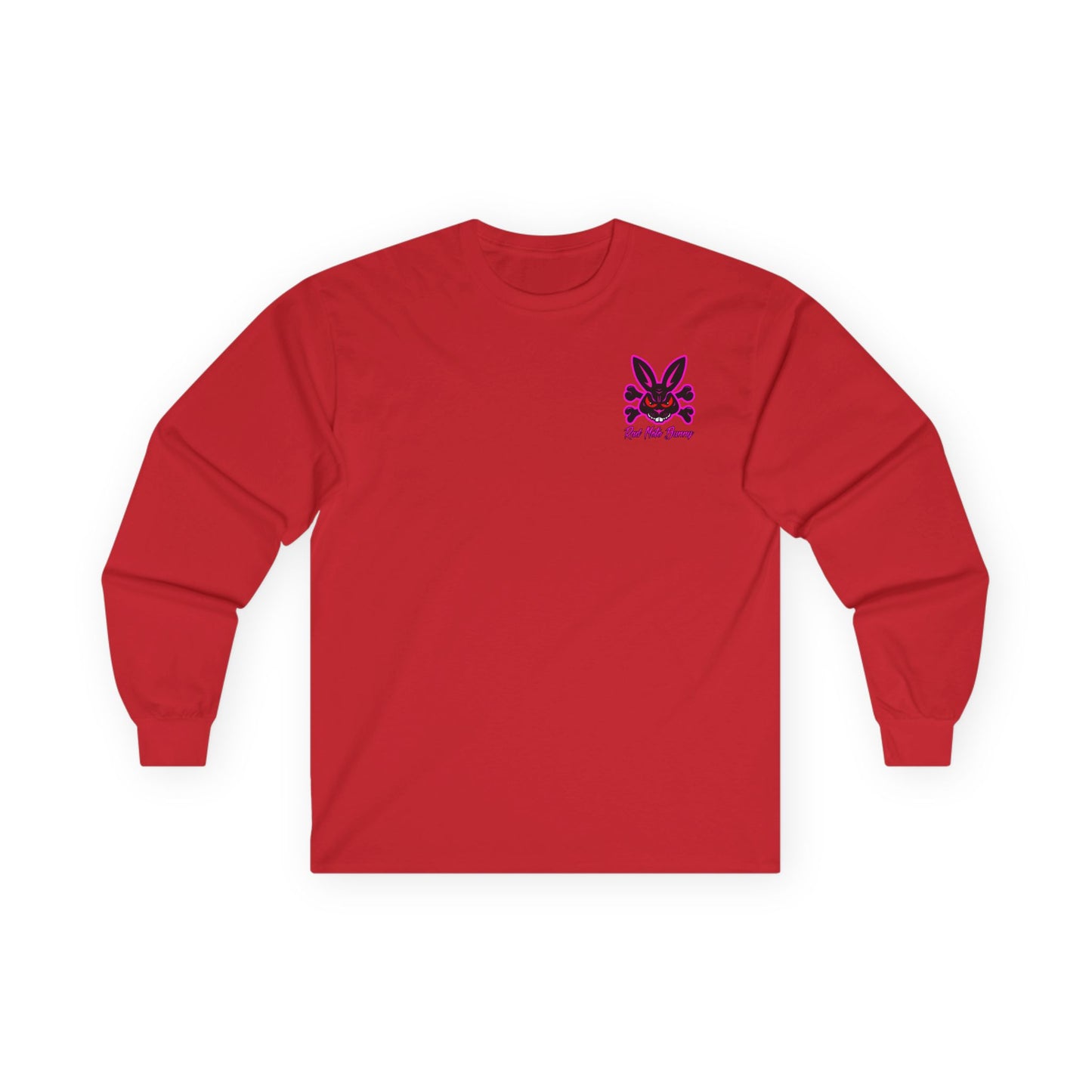 Kung Fu Bunny, Rad Moto Bunny, Unisex Long Sleeve Tee - Bold Graphic T-Shirt for Motorcycle Enthusiasts