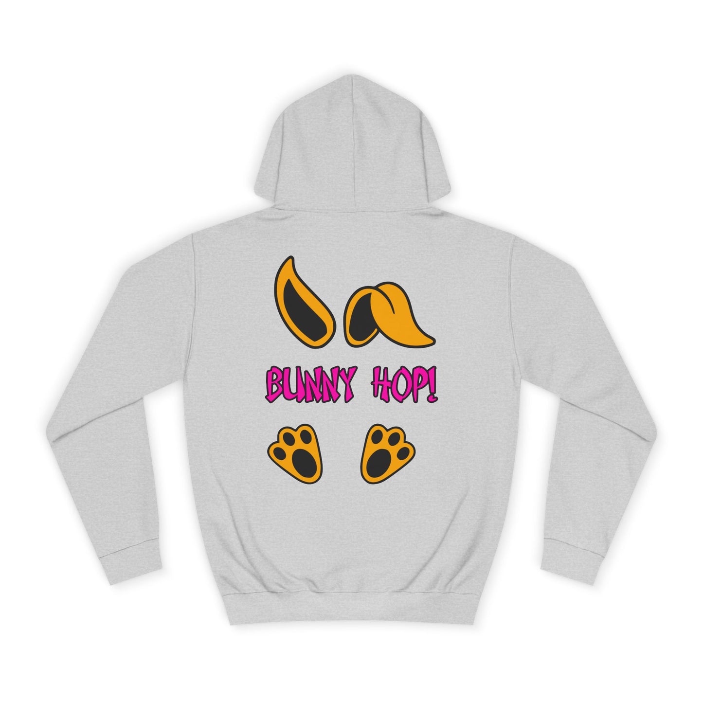 Bunny Hop! 2, Rad Moto Bunny, Unisex Hoodie - Biker Style Sweatshirt for Motorcycle Enthusiasts