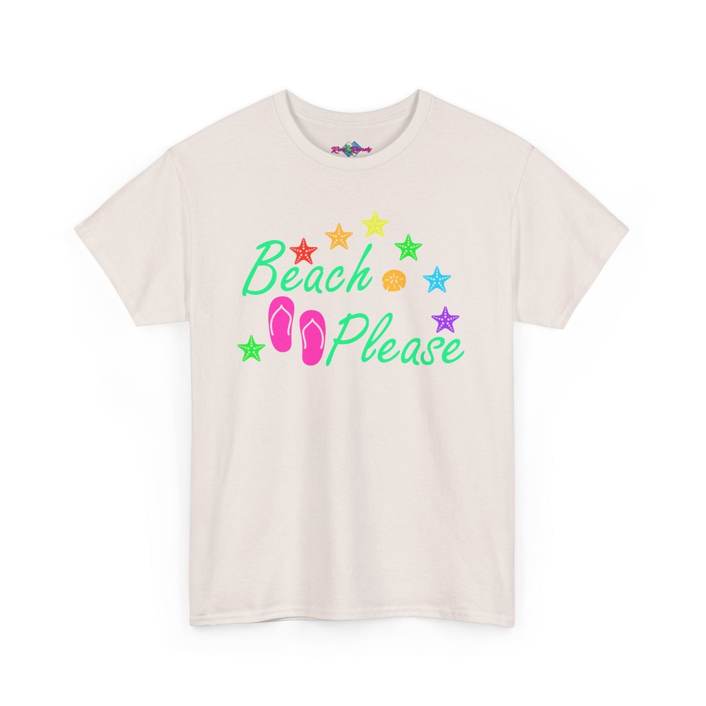 Beach Please. Heavy Cotton T-Shirt