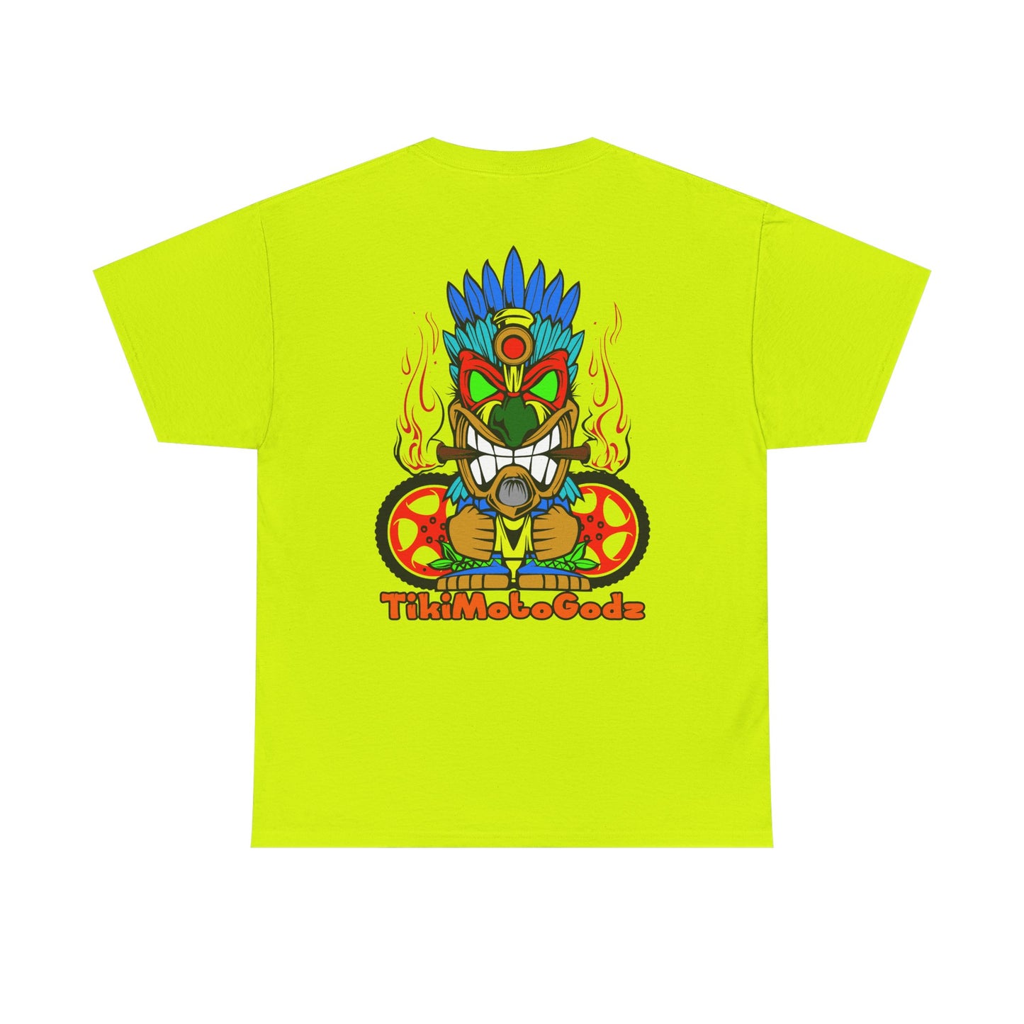 Tiki Moto Godz. Heavy Cotton T-Shirt
