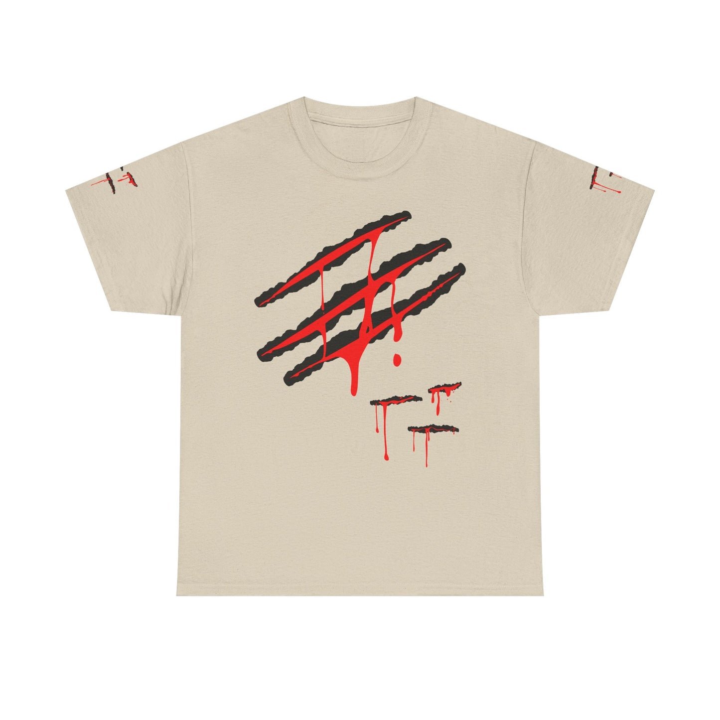 Bloody Scratches. Heavy Cotton T-Shirt