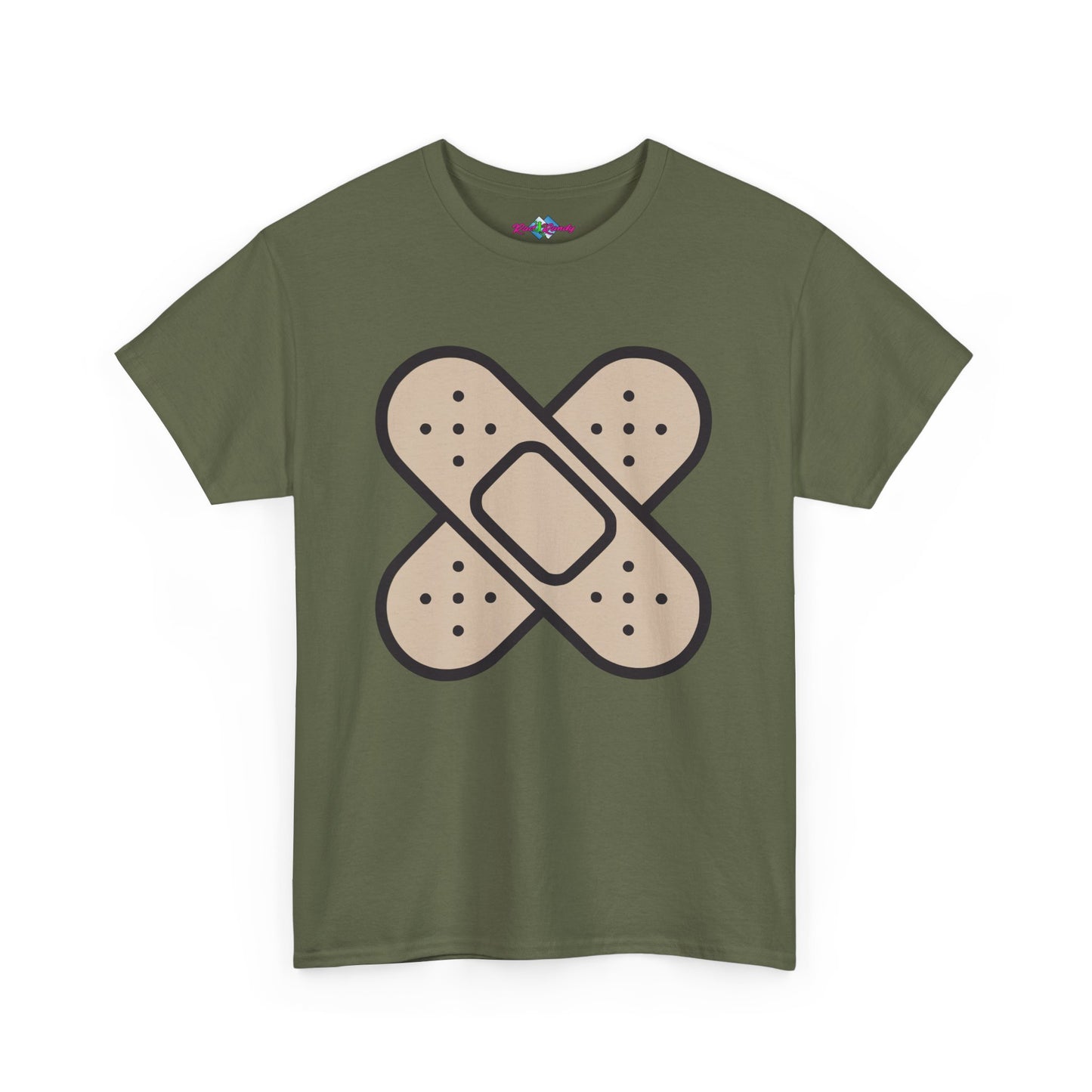 Band Aids. Heavy Cotton T-Shirt