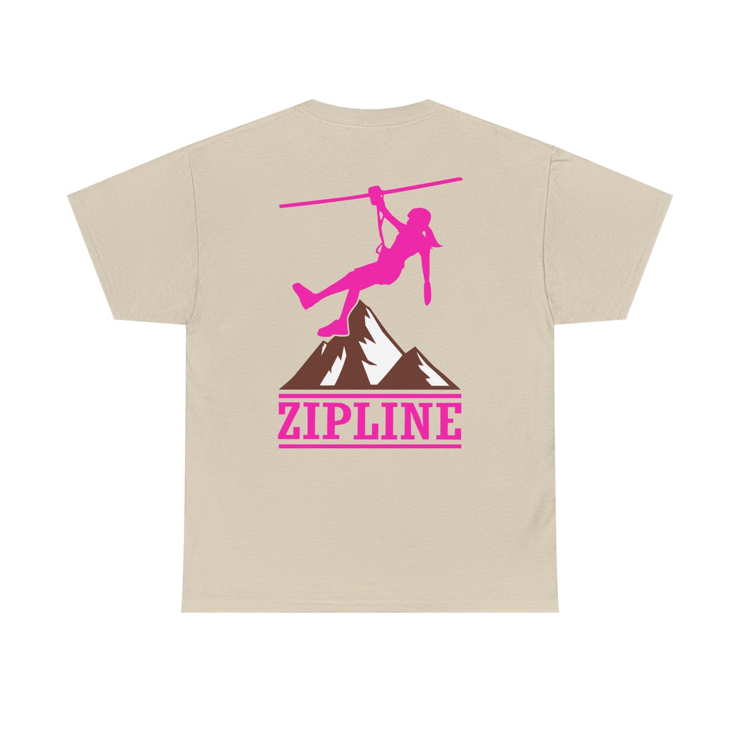 Zipline Girl. Heavy Cotton T-Shirt