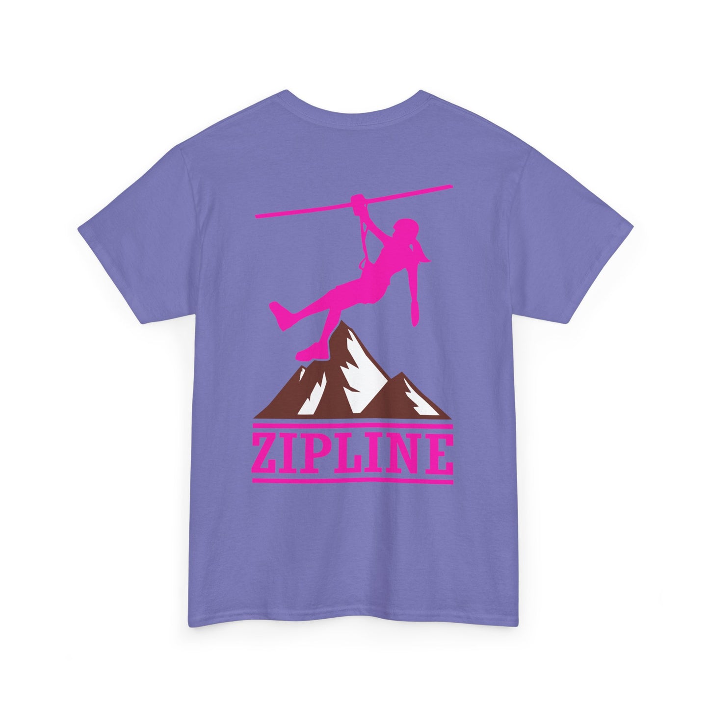 Zipline Girl. Heavy Cotton T-Shirt