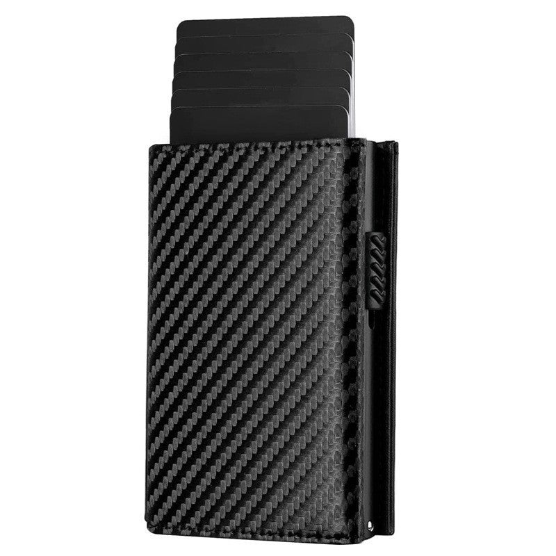 Carbon Fiber Anti-Theft Swiping Multiple Card Slots Wallet
