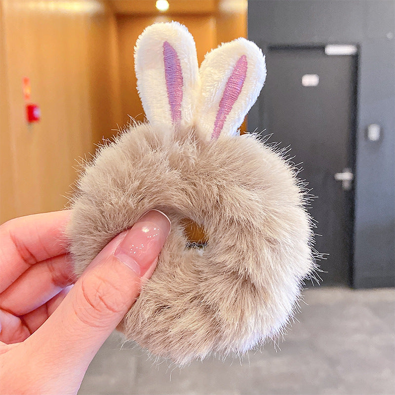 Plush Bunny Ear Hair Tie