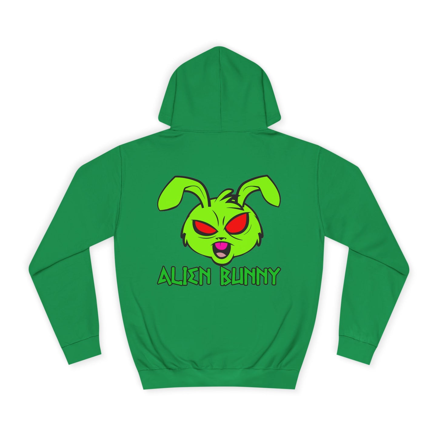 Alien Bunny, Rad Moto Bunny, Unisex Hoodie - Biker Style Sweatshirt for Motorcycle Enthusiasts