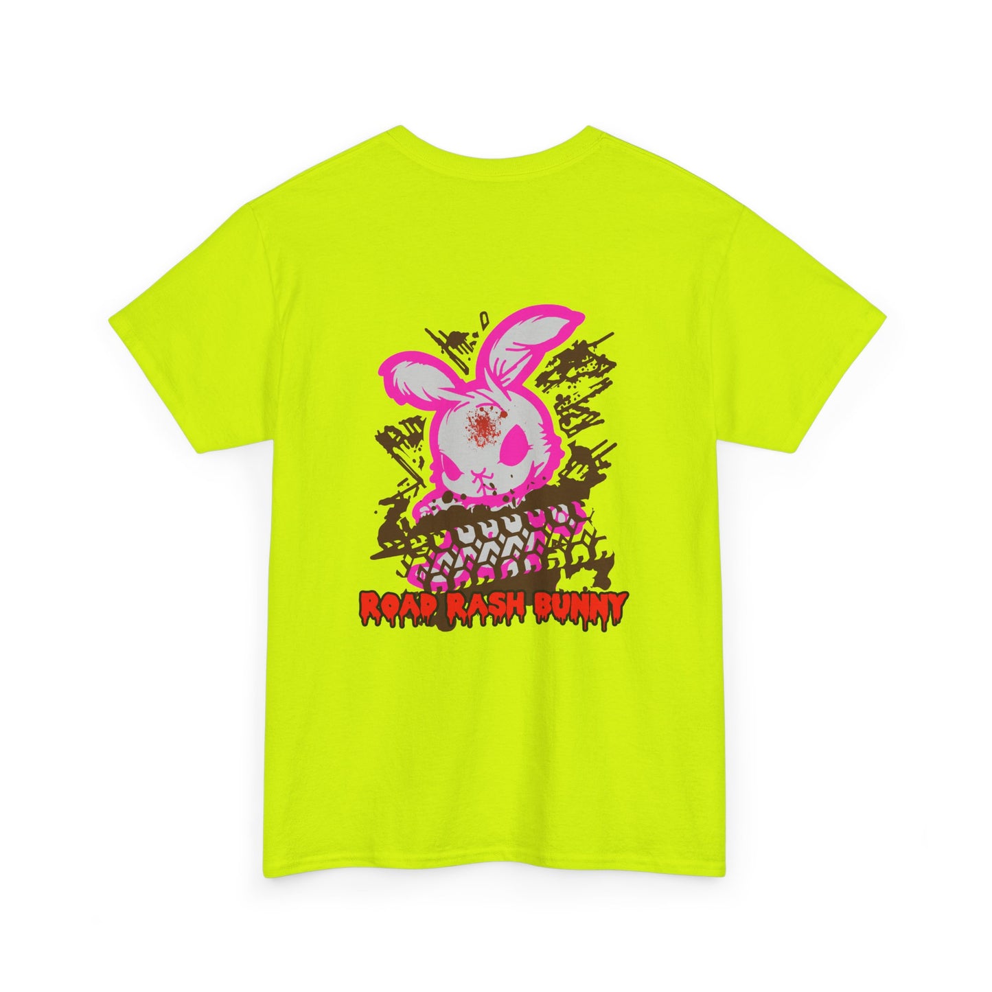 Road Rash Bunny, Rad Moto Bunny, Heavy Cotton T-Shirt