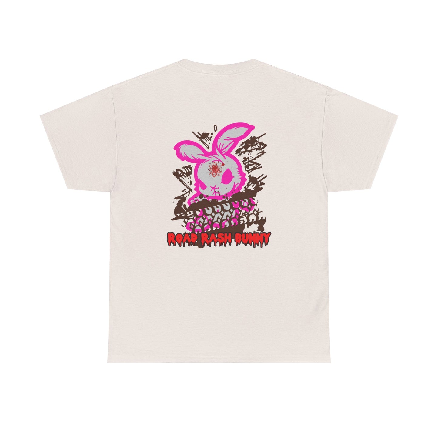 Road Rash Bunny, Rad Moto Bunny, Heavy Cotton T-Shirt