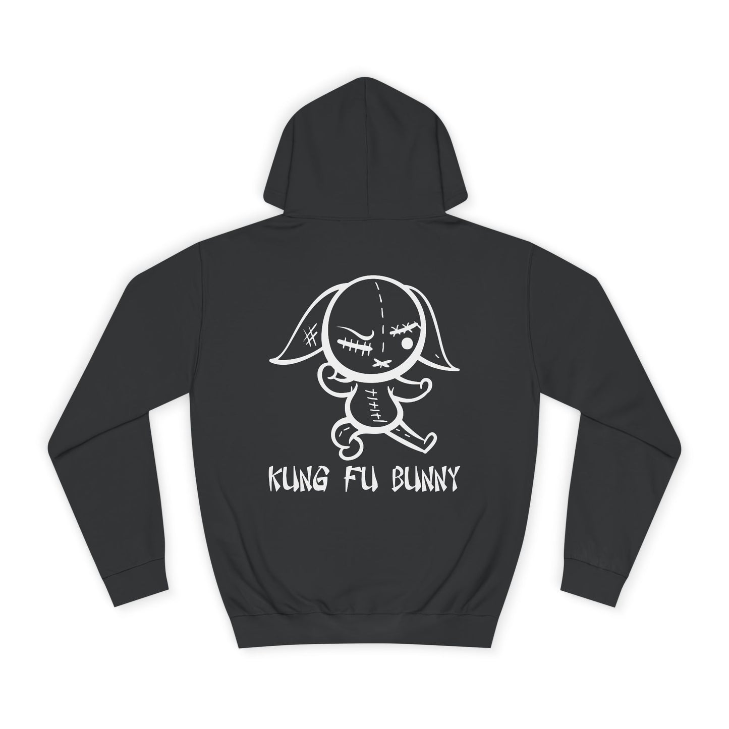 Kung Fu Bunny, Rad Moto Bunny, Unisex Hoodie - Biker Style Sweatshirt for Motorcycle Enthusiasts