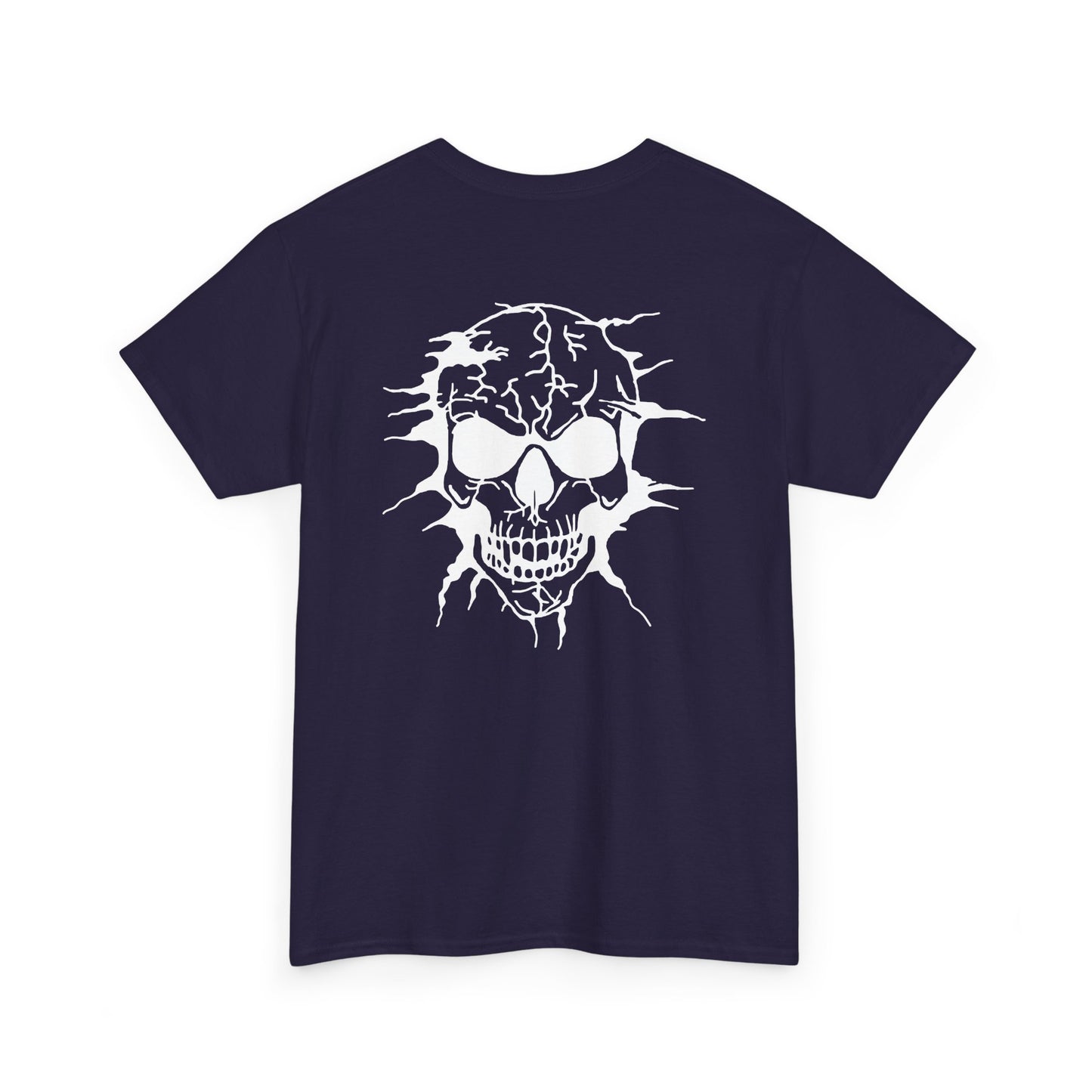 Breakout Skull, Rad Moto Bunny, Heavy Cotton T-Shirt